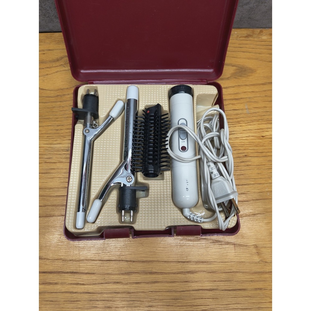 CONAIR Twist'n Curl Trio Curling Iron, 3 Types TravelCase  Hair Styling D0705309